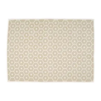 Patura crem din amestesc de lana 140x180 cm Honey Sand - Pappelina imagine