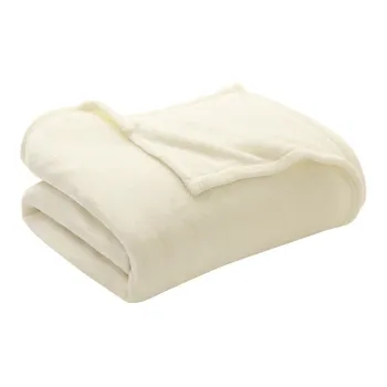 Patura crem din microflanel 220x240 cm Flanou - douceur d'interieur imagine