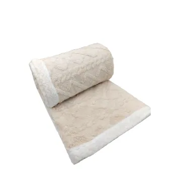 Patura crem din sherpa 150x200 cm Island - My House imagine