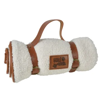 Patura crem pentru caini 50x70 cm - Love Story imagine