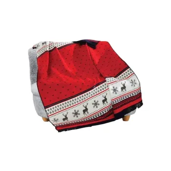 Patura de Craciun din bumbac 200x150 cm - Mila Home imagine