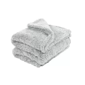 Patura de plus Tiseco Home Studio Teddy, 130 x 170 cm, gri imagine