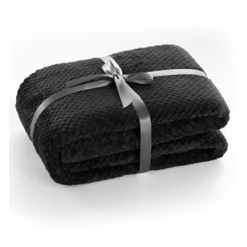 Patura din microfibra DecoKing Henry, 150 x 200 cm, negru imagine