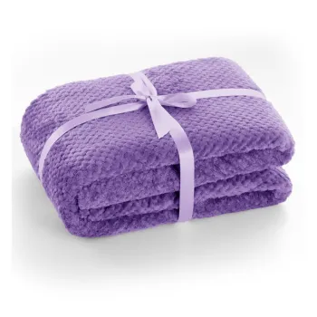 Patura din microfibra DecoKing Henry, 70 x 150 cm, mov imagine