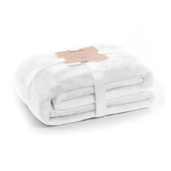 Patura din microfibra DecoKing Mic, 160 x 210 cm, alb imagine