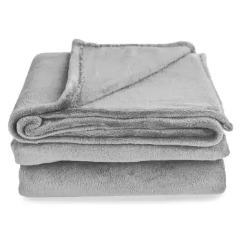 Patura din microfibra DecoKing Mic, 160 x 210 cm, gri deschis imagine