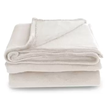 Patura din microfibra DecoKing Mic, 220 x 240 cm, crem imagine