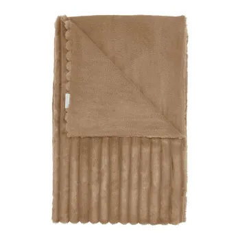 Patura din microplus 130x170 cm Cosy Ribbed - Catherine Lansfield imagine