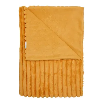 Patura din microplus 130x170 cm Cosy Ribbed - Catherine Lansfield imagine