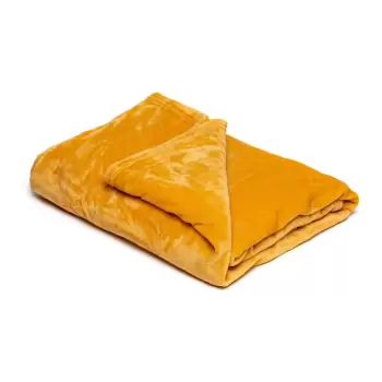 Patura din microplus My House, 150 x 200 cm, galben miere imagine