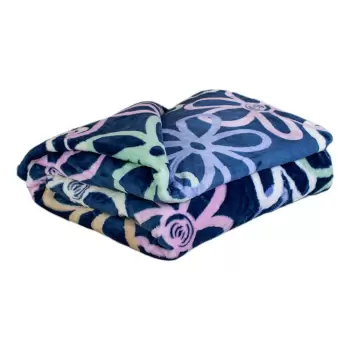 Patura din microplus My House Flower, 150 x 200 cm imagine
