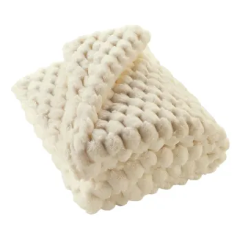 Patura fildes din microplus/cocolino 180x220 cm Frosty - douceur d'interieur imagine