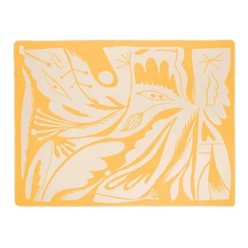 Patura galbena 165x200 cm Lino - noo.ma imagine