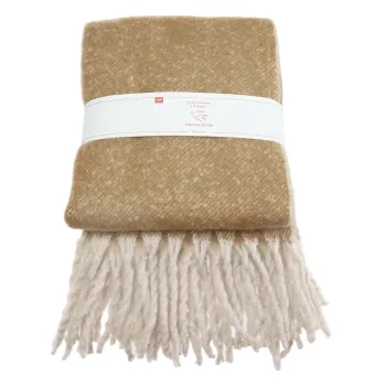 Patura galbena/maro 127x185 cm - Rex London imagine