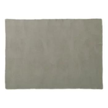 Patura gri/bej din amestesc de lana 140x200 cm Ylva Dark Linen - Pappelina imagine