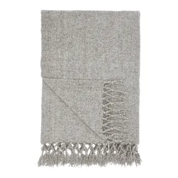 Patura gri din janilie 130x170 cm Wilson - Catherine Lansfield imagine