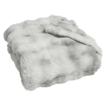 Patura gri din microplus/cocolino 125x150 cm Mounty - douceur d'interieur imagine