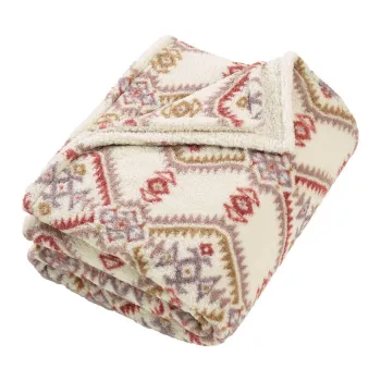 Patura in culoare naturala 240x200 cm Navajo Fleece - Catherine Lansfield imagine