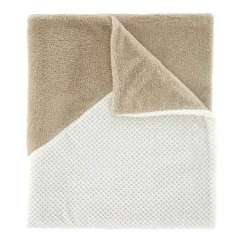 Patura maro/bej din microplus/cocolino 130x170 cm Cosy Larsson Geo - Catherine Lansfield imagine