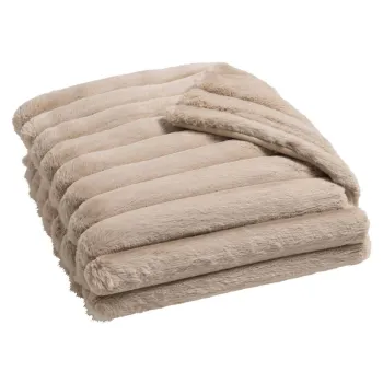 Patura maro deschis din microplus/cocolino 180x220 cm Boudoir - douceur d'interieur imagine