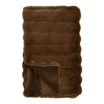 Patura maro din blana artificiala 130x180 cm Galena - House Nordic imagine