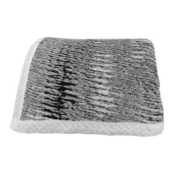 Patura neagra din sherpa 150x200 cm Marble - My House imagine