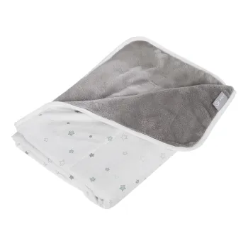 Patura pentru copii alb-gri din bumbac 80x80 cm Strenenzauber - Roba imagine