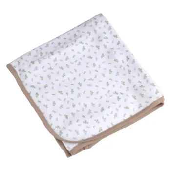 Patura pentru copii alba din bumbac 75x75 cm Koala - Bebe Douceur imagine