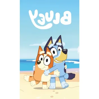 Patura pentru copii albastra din polar/fleece 100x150 cm Bluey - Jerry Fabrics imagine