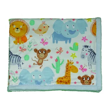 Patura pentru copii albastru-deschis 80x100 cm - OYO kids imagine