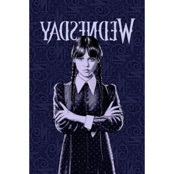 Patura pentru copii albastru-inchis din polar/fleece 100x150 cm Wednesday - Jerry Fabrics imagine