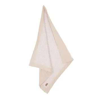 Patura pentru copii bej din amestec de bumbac 80x80 cm Frosty Almond - Roba imagine