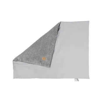 Patura pentru copii din catifea gri 100x77 cm - Meowbaby imagine