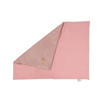 Patura pentru copii din catifea roz 100x77 cm - Meowbaby imagine