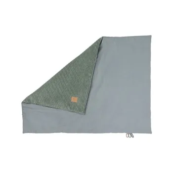 Patura pentru copii din catifea verde 100x77 cm - Meowbaby imagine