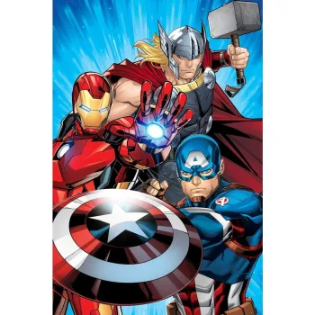 Patura pentru copii din microplus 100x150 cm Avengers Heroes - Jerry Fabrics imagine