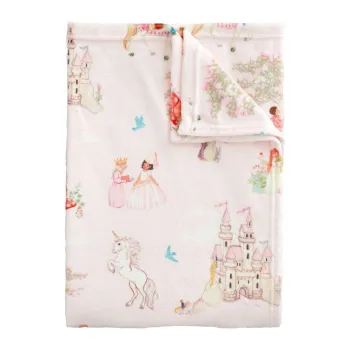 Patura pentru copii roz din microplus/cocolino 150x200 cm Fairytale - Belle & Boo imagine
