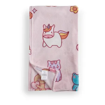 Patura pentru copii roz din polar/fleece 130x170 cm Forever Together - Catherine Lansfield imagine