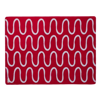 Patura rosie 150x200 cm Swirl - noo.ma imagine