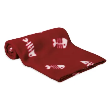 Patura rosie pentru pisici din polar/fleece 100x70 cm Trixie Barney - Placek Pet Products imagine