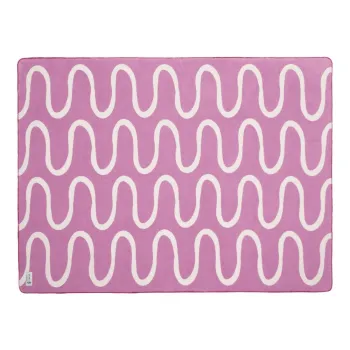 Patura roz 150x200 cm Swirl - noo.ma imagine