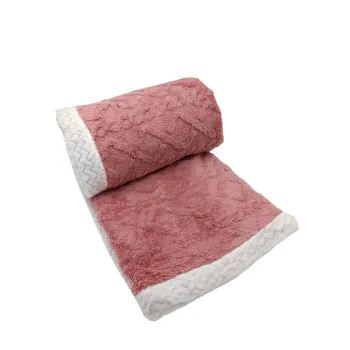 Patura roz din sherpa 150x200 cm Island - My House imagine