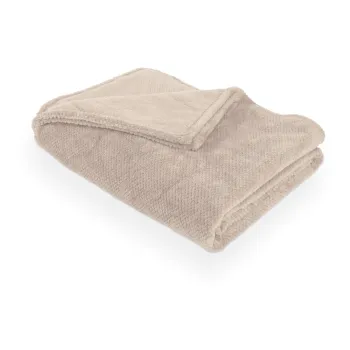 Patura taupe din microplus/cocolino 150x200 cm Pippa - Tiseco Home Studio imagine