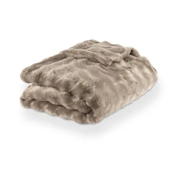 Patura taupe din microplus/cocolino 150x200 cm Wave - Tiseco Home Studio imagine