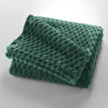 Patura verde din microflanel 125x150 cm Mini Frosty - douceur d'interieur imagine
