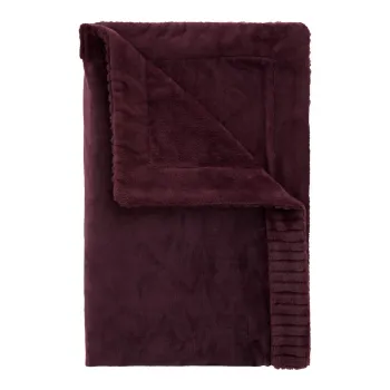 Patura violeta din microplus/cocolino 150x200 cm Velvet and Faux Fur - Catherine Lansfield imagine
