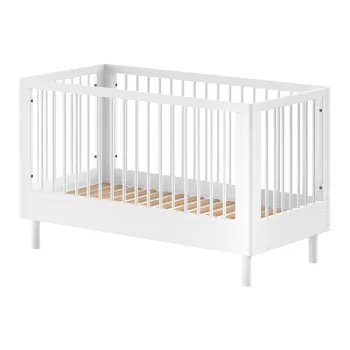 Patut alb din lemn de fag 70x140 cm Forrest - Vipack imagine