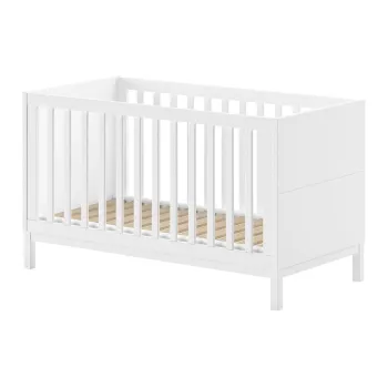 Patut alb din lemn de pin 70x140 cm Eva - Vipack imagine