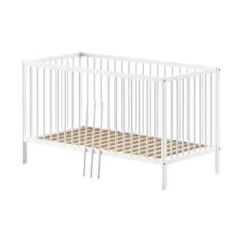 Patut alb din lemn masiv de pin 60x120 cm DINO - Vipack imagine