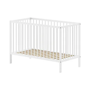 Patut alb din lemn masiv de pin 60x120 cm DINO - Vipack imagine